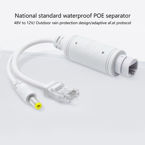 48V to 12V Power Over Ethernet POE Splitter Adapter for Standard Devices - Afbeelding 4 van 8