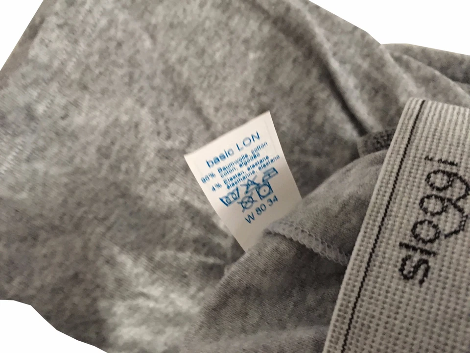 SLOGGI Mod Short Long Hombre Gris 96% Algodón 4% Lycra - Imagen 2 de 2