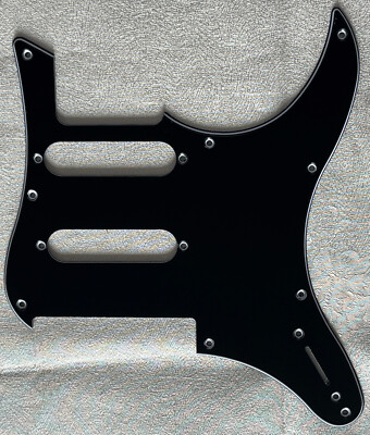 Custom For Yamaha Pacifica 112V Style Guitar Pickguard 3-Ply Black