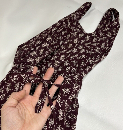 Gilet da donna Shelli Segal vintage lavanderia anni '90 bottoni grunge floreale taglia 8 - Foto 10 di 11