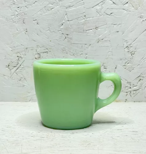 Jadeite Fire King Jadeite Heavy Oven ware Mug C Handle
