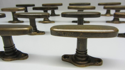 ART DÉCO 15 VENTANAS MANIJAS ACEITUNAS BRONCE MANIJAS PUERTAS AÑOS 20 - Imagen 4 de 11