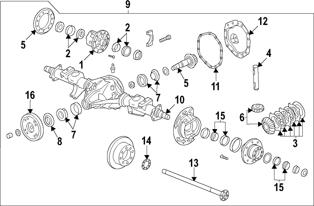 Genuine GM Differential Drive Pinion Gear Outer Bearing 84757358