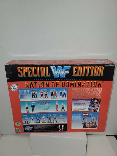 Nation of Domination Jakks Pacific WWE WWF Wrestling Figure Box Set Farooq Savio - Picture 5 of 10