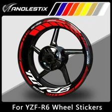 Reflective Motorcycle Wheel Sticker Rim TapeDecals Graphics  For YAMAHA YZF-R6