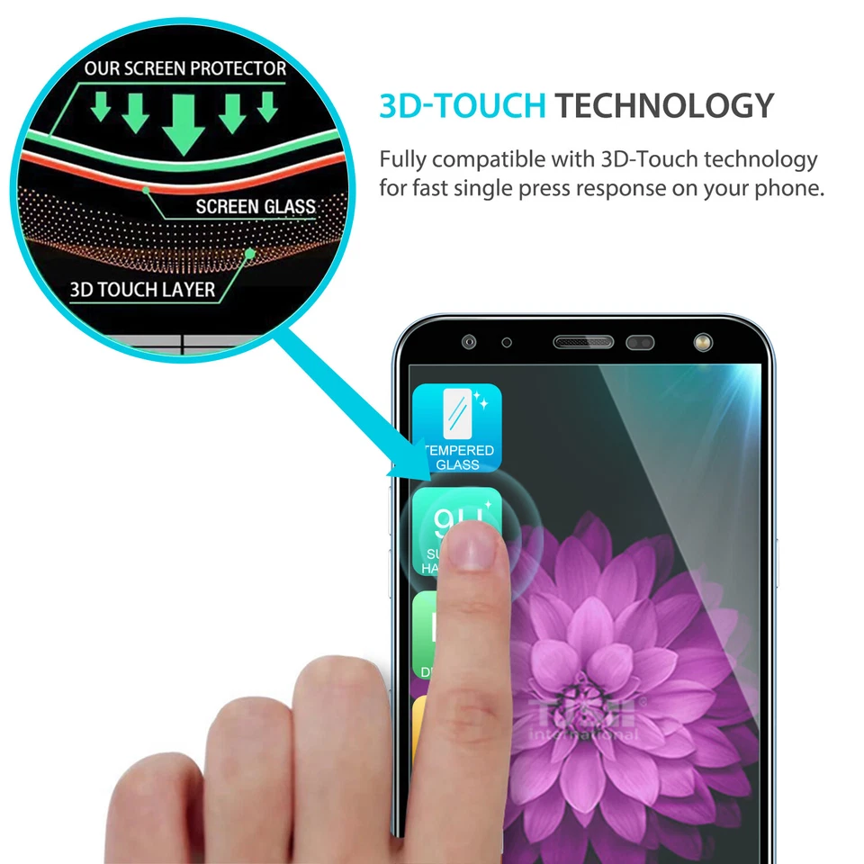 For [LG K40/K12 Plus/X4 2019] Full Coverage Tempered Glass Screen Protector - Image 4 of 4