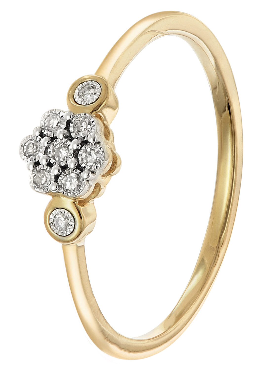 БЛЕСТЯЩЕЕ кольцо с бриллиантами для Даменского золота 333/8 карат GL8714