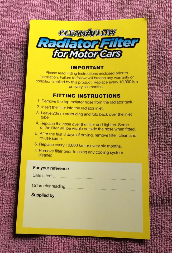 NEW RADIATOR SOCK FILTER CLEAN COOLING SYSTEM RAD SOCK SOK - image 2 of 3