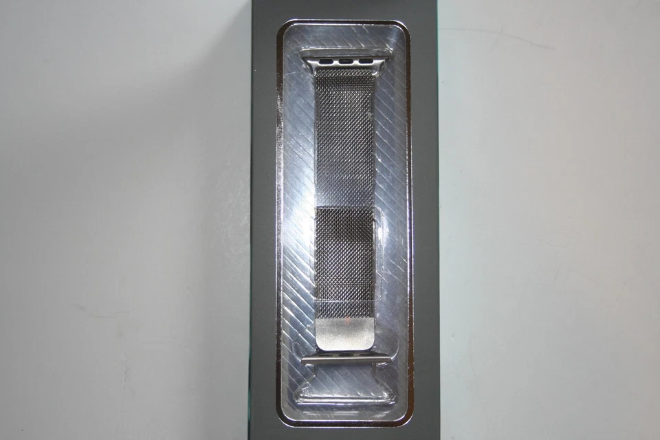 X-Doria Correa de Malla de Acero Inoxidable 38mm Compatible con Apple Watch PLATEADO NUEVO Foto 3 de 4