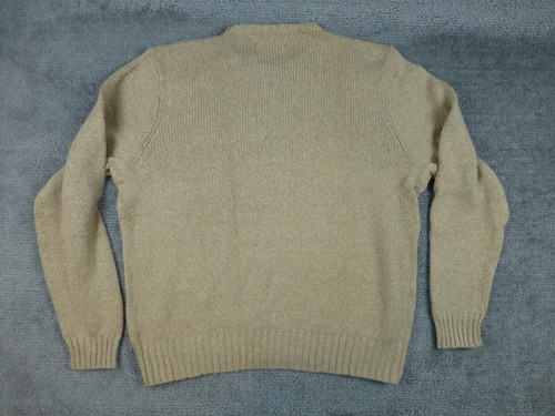 Polo Ralph Lauren Fishermans Sweater Mens XXL Cotton Linen Knit Brown Green Pony - Picture 6 of 9