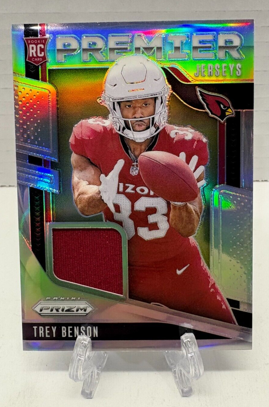 Trey Benson 2024 Panini Prizm Premier Jerseys Patch Arizona Cardinals #PJ-TBN