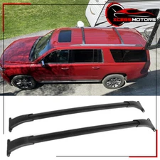 Fits 15-20 Chevy Tahoe Suburban Escalade GMC Yukon OE Style Roof Rack Aluminum