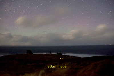 Photo 6x4 A very faint glow of aurora from the north of Foula Da Toon o H c2022