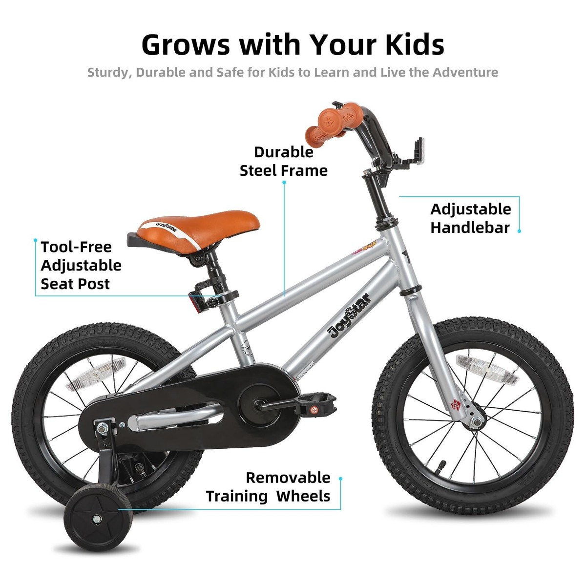 JOYSTAR Kids Bike for Ages 2-12 Years Old Boys Girls, 12-20 Inch