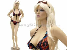 Sexy Big Bust Female Fiberglass mannequin Fleshtone Dress Form Display #MD-ACK1X