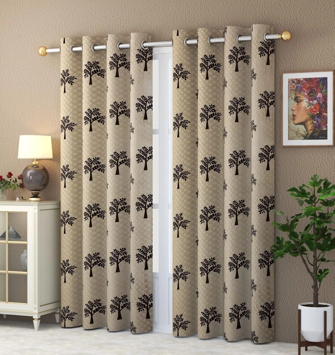 New Polyester Door Curtain Set with 2 Piece Eyelet - 7ft
Opens in a new window or tab