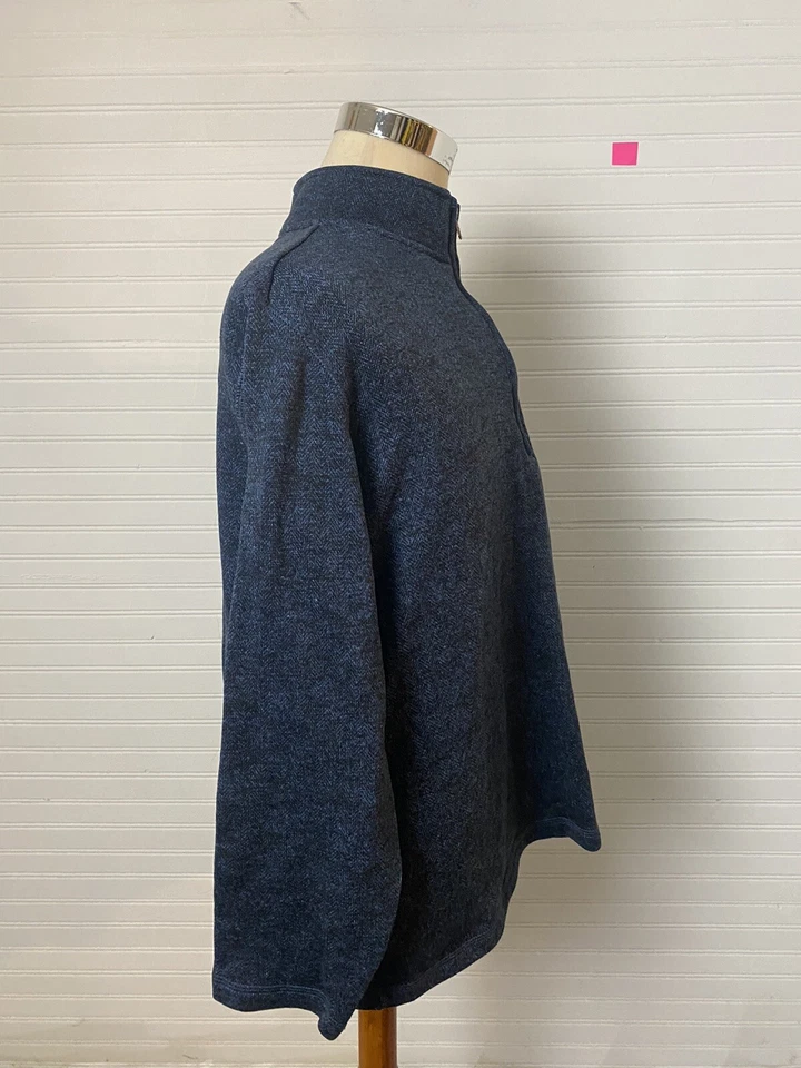 Pullover polar azul XL resistente a la intemperie vintage para hombre con cremallera de 1/4 cuarto Foto 4 de 4
