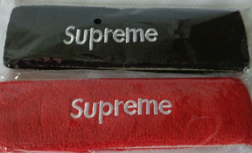Supreme headband embroidered logo red 