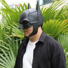 The Batman Dark Knight Helmet Full Mask Bruce Wayne PVC Cosplay Halloween Props