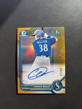 2022 Bowman Chrome 1st Auto Gold Refractor /50 Charlie Welch #CPA-CW Auto