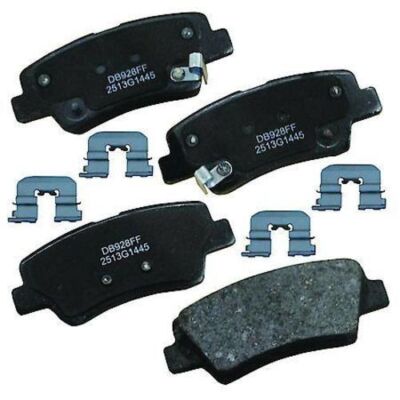 Premium Gold Ceramic Rear Brake Pads CARQUEST GNAD1445 for Azera, Sonata, Optima
