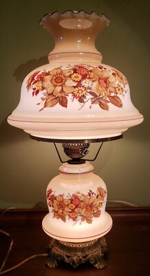 26''H Loevsky & Loevsky L&L WMC c.1971 Large Table Lamp GWTW Floral FREE SHIPPING
