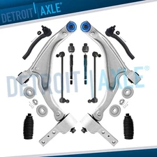 Front Lower Control Arms Sway Bars Tie Rods Boots Kit for 2009-2015 Honda Pilot