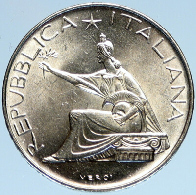 1961 ITALY Silver 500 Lire Coin ITALIAN UNIFICATION Rome Capital