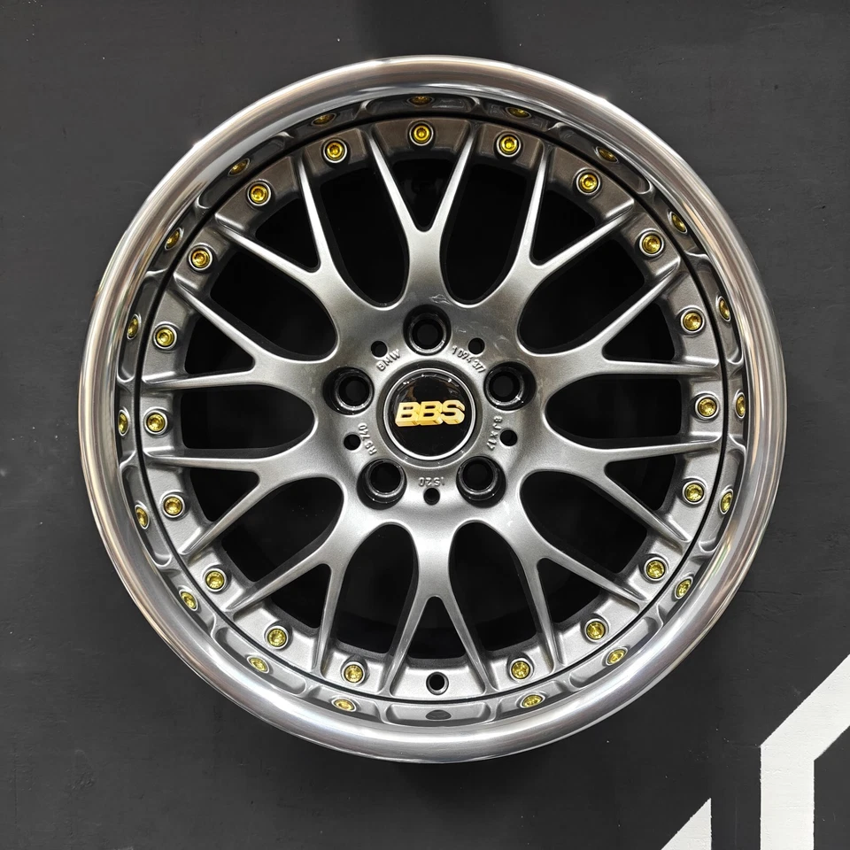 17" x 8J 20ET 5x120 BBS RS740 2-piece split wheels 1094377 * CAN SHIP TO USA* - Bild 2 von 4
