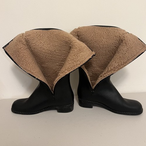 Vintage Vintage schwarz Gummi Regenstiefel groß Sherpa gefüttert Damen Made in USA Gr. 9 - Bild 11 von 15