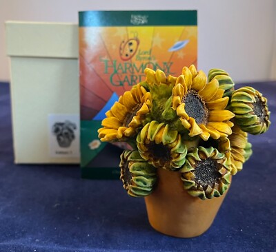 Harmony Kingdom Garden~HG3SU ~ SUNFLOWER ll ~ladybug Lord Byron~ NIB~Ed.1