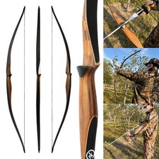 Arco lungo tradizionale tiro con l'arco 54'' 10-35 libbre pezzo unico in legno tiro arco caccia