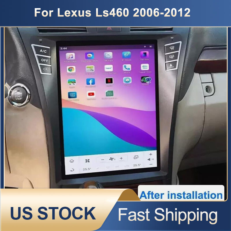 12.1'' Android Radio Tesla Vertical Screen Car Gps For Lexus Ls460