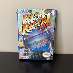 Rad Racer II 2 Nintendo 1989 NES CIB W/Poster Tested!