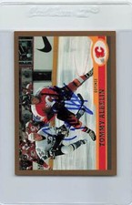 1999/00 Topps #217 Tommy Albelin Flames Signed Auto *G7291