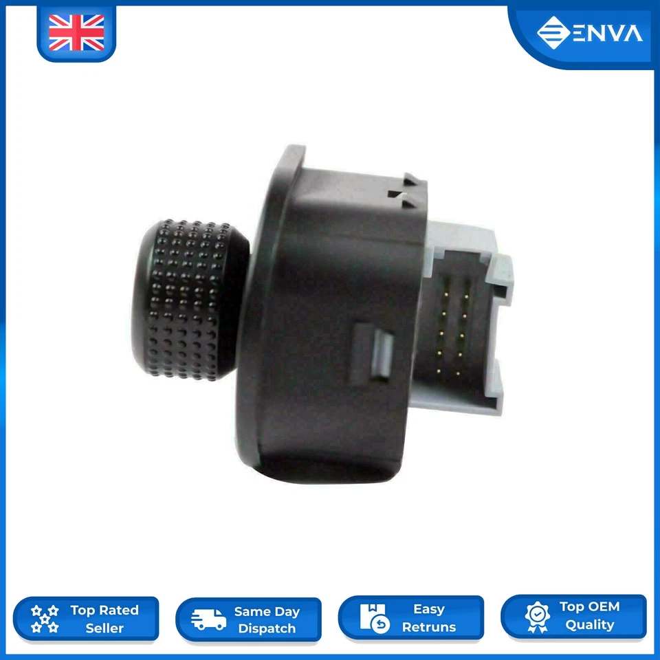 Electric Wing Mirror Control Switch for Seat Toledo, Leon 1999 - 2005 1J1959565F - Image 3 of 3