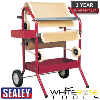 Sealey Abdeckpapierspender 2 x 450 mm Trolley Ablagefach