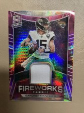 Gardner Minshew 2020 Panini Spectra Fireworks Fabric Patch 5/15
