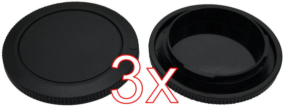 XULLU 3 X Kamera Bodydeckel Canon RF Bajonett Gewinde Gehäusedeckel Body Cap Deckel