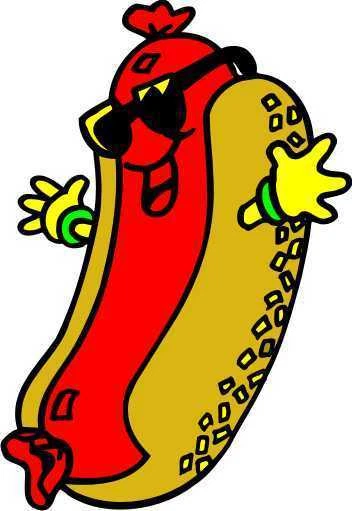 HARBOUR SIGNS Concession Hot Dogs Hot Dog Food Truck Cart Restaurant Vinyl Sign Decal 13"