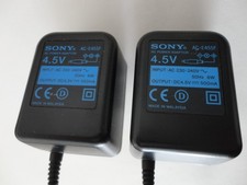 2 x Sony CD Players 4.5v Mains Power Supply - Spares or Repairs - AC-E455F