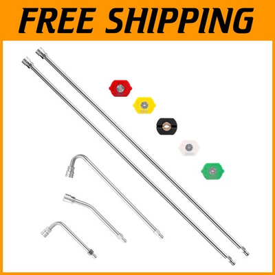 #ad #ad Effortless Cleaning: 120 inch Curved Pressure Washer Wand with Quick Connect $82.13