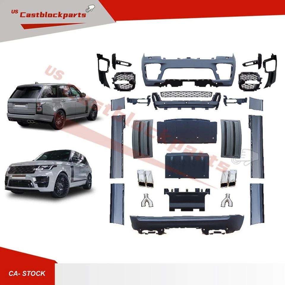 Fit 2018-2022 Land Rover Vogue OE Upgrade 2018-2022 Vogue SVO Bumper Body Kit - Image 2 of 4