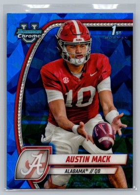 2024 Bowman University Chrome Austin Mack #87 Alabama Crimson Tide