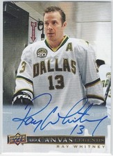 20-21 UD SP SIGNATURE EDITION LEGENDS RAY WHITNEY CANVAS AUTO #C-2 - UPPER DECK