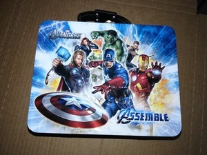 AVENGERS MCU movie heroes Tin Box Lunch box Marvel Comics