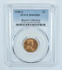 1950-S Lincoln Wheat Cent Boston Collection MS65 RD PCGS Blue Label