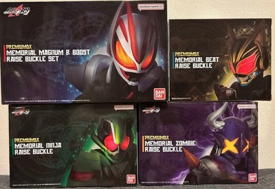 Kamen Rider Geats Premium DX Memorial Raise Buckle Set Magnum Boost Zombie Ninja