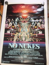 Affiche de film vintage concert NO NUKES 1980 - Jackson Browne Bruce Springsteen