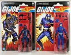 COBRA COMMANDER & COBRA TROOPER - HASBRO GI JOE CLASSIFIED RETRO CARD NEW LOT